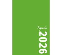 Agenda giornaliera 2026 A5 verde - Un giorno per pagina: Diario/Planner giornaliero - 12 mesi - Calendario mensile ed annuale - Note To Do - Promemoria - Copertina rigida verde