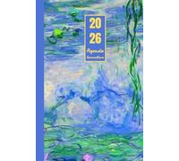 Agenda Giornaliera 2026 con orario: Claude Monet, Ninfee | 12 mesi, Intervalli di 30 minuti, Da Gennaio 2026 a Dicembre 2026, Formato 6"x9" | ... Personale, l'ufficio Aziendale e il Diario