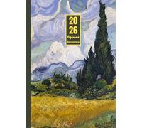 Agenda Giornaliera 2026 con orario: Vincent Van Gogh, Campo di grano con cipressi | 12 mesi, Intervalli di 30 minuti, Da Gennaio 2026 a Dicembre 2026, ... per la Pianificazione Personale, l'ufficio