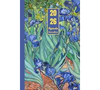 Agenda Giornaliera 2026 con orario: Vincent Van Gogh, Iris | 12 mesi, Intervalli di 30 minuti, Da Gennaio 2026 a Dicembre 2026, Formato 6"x9" | ... Personale, l'ufficio Aziendale e il Diario
