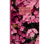 Agenda Giornaliera con orario: Fiori rosa | 18 mesi, Intervalli di 30 minuti, Da Luglio a Dicembre, Formato 6"x9" | Calendario Mensile con Note | ... Personale, l'ufficio Aziendale e il Diario