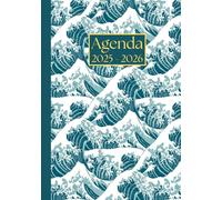 Agenda Giornaliera con orario: Grande onda | 12 mesi, Intervalli di 30 minuti, Da Agosto a Luglio, Formato A5 | Calendario Mensile con Note | Adatto ... Personale, l'ufficio Aziendale e il Diario