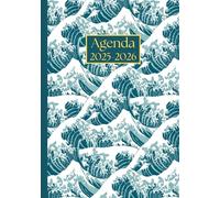 Agenda Giornaliera con orario: Grande onda | 18 mesi, Intervalli di 30 minuti, Da Luglio a Dicembre, Formato A5 | Calendario Mensile con Note | Adatto ... Personale, l'ufficio Aziendale e il Diario