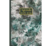Agenda Giornaliera con orario: Marmo nero | 18 mesi, Intervalli di 30 minuti, Da Luglio a Dicembre, Formato A5 | Calendario Mensile con Note | Adatto ... Personale, l'ufficio Aziendale e il Diario