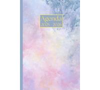 Agenda Giornaliera con orario: Marmo rosa | 18 mesi, Intervalli di 30 minuti, Da Luglio a Dicembre, Formato 6"x9" | Calendario Mensile con Note | ... Personale, l'ufficio Aziendale e il Diario