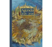 Agenda Giornaliera con orario: Vincent Van Gogh, Girasole | 12 mesi, Intervalli di 30 minuti, Da Agosto a Luglio, Formato A5 | Calendario Mensile con ... Personale, l'ufficio Aziendale e il Diario