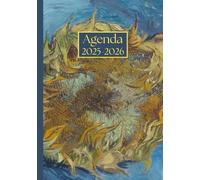 Agenda Giornaliera con orario: Vincent Van Gogh, Girasole | 18 mesi, Intervalli di 30 minuti, Da Luglio a Dicembre, Formato A5 | Calendario Mensile ... Personale, l'ufficio Aziendale e il Diario
