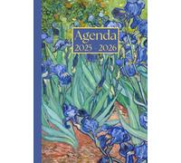 Agenda Giornaliera con orario: Vincent Van Gogh, Iris | 12 mesi, Intervalli di 30 minuti, Da Agosto a Luglio, Formato A5 | Calendario Mensile con Note ... Personale, l'ufficio Aziendale e il Diario