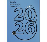 Agenda Infirmier-ière Libéral-e 2026: Organisateur de tournée journalier, Grand format, 1 jour par page de 5h à 22h45 avec intervalle de 15 min,+ km + CA et bilan mensuel