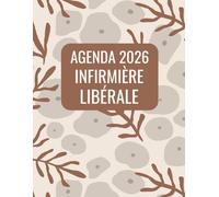 agenda infirmière libérale: Planificateur et organisateur de tournées, 1 page par jour avec bilan chaque fin du mois, Grand format A4.