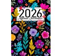 Agenda Journalier 2026: 1 Page par Jour avec Heures | Planificateur Quotidien A4 du 1er Janvier au 31 Décembre avec Jours Fériés