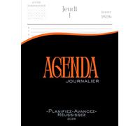 Agenda journalier 2026 : format A4, bien organisé sur 12 mois avec heure et espace pour les notes par page.: Planifiez, progressez et vivez 2026 avec clarté et motivation.