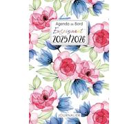 Agenda Journalier de Bord Enseignant 2025-2026: Planificateur de cours | 12 mois de Septembre 2025 à juillet 2026 | Organiseur Journalier 1 Jour 1 Page