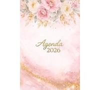Agenda Journalier: Planificateur pour fille | Format 6x9 | 1 page par jour | 12 mois de janvier à décembre | Organisation Travail Études Vie Quotidienne