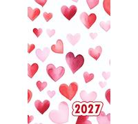 Agenda Journalier: Planificateur pour fille | Format 6x9 | 1 page par jour | 12 mois de janvier à décembre | Organisation Travail Études Vie Quotidienne