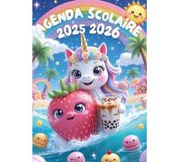 Agenda Kawaii: Chat Licorne Bubble Tea | Fille, Journalier Scolaire Une page par jour | A COLORIER | 12x17 | Primaire Collège | cp ce1 ce2 cm1 CM2 10 ... Arc en ciel | Animaux chibi cute mignons