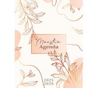 Agenda maestra 2025/2026: con calendario e note, pianifica con serenità il tuo anno scolastico, organizzazione, per pianificare lezioni, compiti e attività scolastiche