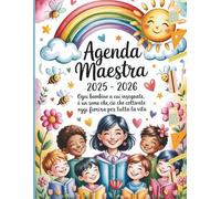 Agenda maestra 2025/2026: Organizzatore Settimanale E Mensile ( settembre 2025 - luglio 2026 )| Registro del professore