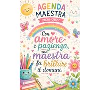 Agenda Maestra 2026 2027: Elegante Pianificatore delle Lezioni | Una Settimana su Due Pagine | Regalo di Fine Anno Scolastico