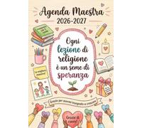 Agenda Maestra 2026/2027 Giornaliera: Pianificatore dell’Attività Giornaliere per Insegnanti | Registro del professore Formato A5 | idee Regalo maestre fine anno.
