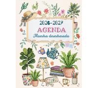 Agenda Maestra desestresada 2026 2027: Planificador y organizador de clases mensual, trimestral y semanal para docentes, cuaderno del profesor, regalo ... primaria, secundaria o tutora. Tapa dura A4