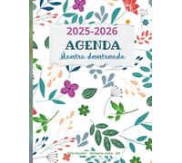 Agenda maestra "desestresada": Año escolar - Semana Vista - Premium tapa dura- Cuaderno para profesora de infantil, primaria o secundaria. Regalo para maestras