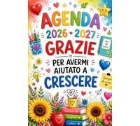 Agenda Maestra personalizzata: Regalo Maestre Fine Anno | Grazie per Avermi Aiutato a Crescere - 100 % Maestra Speciale | Pianificatore Settimanale.