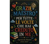 Agenda Maestro 2026/2027: Pianificatore dell’Attività Settimanale per Insegnanti | Regalo uomo fine Anno | una settimana su 2 pagine da sttembre 2026 a luglio 2027 | Formato A5