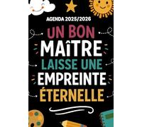 Agenda Maitre 2025 2026: Cadeau maitre d'école fin d'année | Planificateur semainier et mensuel