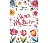 AGENDA MAITRESSE 2025 2026: 1 Semaine sur 2 Pages avec horaires de 7h00 à 20h00 | Cadeau Maitresse