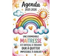 Agenda Maitresse 2025 2026 A5: Une Formidable Maîtresse Est Difficile À Trouver | Cadeau Maitresse D'école