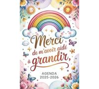 Agenda maitresse 2025 2026: Cadeau d'école original personnalisé fin d'année