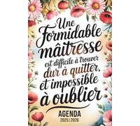 AGENDA MAITRESSE 2025 2026: Joli Planificateur Semainier Personnalisé Pour les maitresses