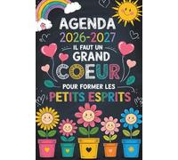 AGENDA MAITRESSE 2026 2027: Cadeau Maitresse D'école | Joli Planificateur Semainier Personnalisé Pour Les Enseignants
