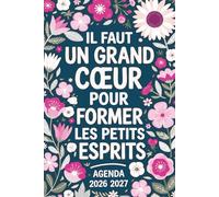 AGENDA MAITRESSE 2026 2027: Joli Planificateur Semainier Personnalisé Pour Les Maitresses