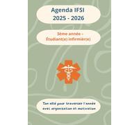 Agenda Mémo IFSI 2025 - 2026 : 3ème année - Étudiant(e) infirmier(ère) - Modèle "Organique" Vert Pistache: Ton allié 2-en-1 pour ta 3e année IFSI : ... pour réussir ton année et préparer l’après.