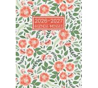Agenda Mensile 2026-2027: Pianificatore Appuntamenti per 24 Mesi da Gennaio 26 a Dicembre 27 || Calendario Organizzatore per 2 Anni - 1 Mese su 2 Pagine || Formato Grande - Fiori