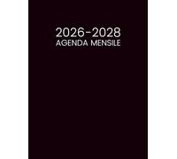 Agenda Mensile 2026-2028: Pianificatore Appuntamenti per 3 Anni da Gennaio 2026 a Dicembre 2028 - 1 Mese a 2 Pagine || 36 Mesi Calendario Organizzatore - Formato Grande