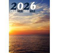 Agenda Mensile 2026: Organizzatore per il lavoro di squadra, copertina motivazionale aziendale con texture naturale