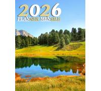 Agenda Mensile 2026: Organizzatore per il lavoro di squadra, copertina motivazionale aziendale con texture naturale