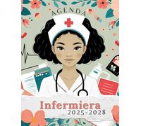 Agenda Mensile per Infermiera 2025-2028 A4 format: Organizzatore Accademica Triennale per una Carriera Infermieristica di Successo con Calendario Esami, Tracker Compiti e altro