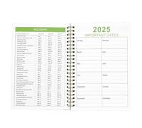 Agenda mensual 2025-2027, agenda mensual de 3 años, organizador diario para actividades, eventos y objetivos, planificador duradero para programación, productividad personal y gestión del tiempo