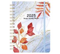 Agenda mensual 2025 - Cuaderno de citas en espiral: cuaderno A5 planificador diario para una gestión eficaz del tiempo y planificación organizada, planificador mensual en espiral 2025 - Cita completa