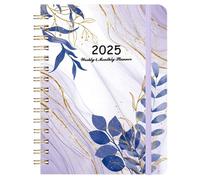Agenda mensual 2025 - Cuaderno de citas en espiral: cuaderno A5 planificador diario para una gestión eficaz del tiempo y planificación organizada, planificador mensual en espiral 2025 - Cita completa