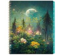 Agenda mensual 2025, planificador mensual anual 2025, enero 2025 - diciembre 2025, 9 x 11 pulgadas, planificador mensual de 12 con pestañas coloridas, bolsillo de doble cara, vacaciones, páginas de
