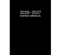 Agenda Mensual 2026-2027: 2 Años Planificador Organizador de Enero 26 a Diciembre 27 - 1 Mes para 2 Páginas || 24 Meses Calendario Anual - Formato Grande