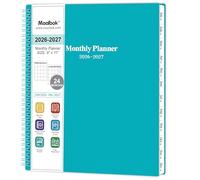 Agenda mensual 2026-2028, calendario mensual 2026-2028 con bolsillo de dos lados, julio de 2026 a junio de 2027, 9 x 11 pulgadas, agenda de calendario de 2 años, cubierta de cartón