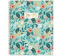 Agenda mensual 2026-2028, julio de 2026 a junio de 2028, calendario mensual de 2 años 2026-2028, calendario mensual de 9 x 11 pulgadas, 24 meses, pestañas, bolsillo trasero, encuadernación de doble