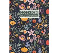 Agenda Mensual 2026-2030: 5 Años Planificador Organizador de Enero 2026 a Diciembre 2030 || 60 Meses Calendario Anual con Vacaciones Españolas - 1 Mes para 2 Páginas - Formato Grande