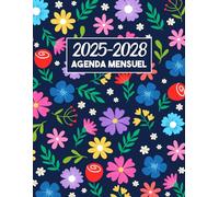 Agenda Mensuel 2025-2028:: de Janvier 2025 à Décembre 2028, 4 Ans / Calendrier , Grand 8,5 x 11